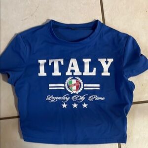 Blue Italy Graphic T-Shirt